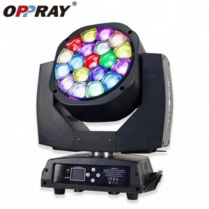 wash beam professional stage light 19x15w rgbw 4in1 B-eye LED-based moving lights