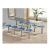 Import Waterproof Public Staff Dining Table Metal College School Eating Canteen Restaurant Furniture Table from China