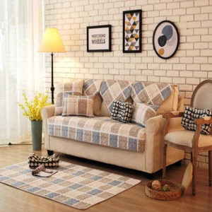 wave pattern  knitting  cotton fabric sofa cover