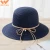 Import Wefans Sun hat women pearl bow straw hat face summer UV protection wild sunscreen folding travel sun cowboy hat from China