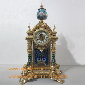 Western Design Antique Brass Table Clock Home Mechanical Table Clock