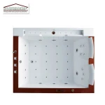 whirlpool tubs 2 person indoor hot spa led   2 persons acrylic bath tub jetted massage bathtub