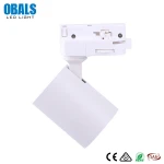 White Small GU10 LED Track Light Museum LED Luminaire Track Lighting