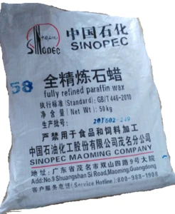 White  Solid Form  Fully Refined Paraffin Wax Chemical Agent  Candle Making   high quality Sinopec  Maoming Kunlun brand