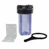 Whole house heavy duty 10in. Transparent Jumbo Filter Housing,1in. Port ,fit all standard 10in. L x 4-1/2&quot; OD Filter Cartridge