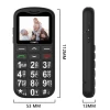 WHole sales 1.77 inch 4G  Slim Feature Phone  with SOS Big Button 4g LTE  Bar phone   with Dock