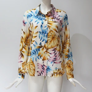 Wholesale 2021  summer button office lady fashion shirt and chiffon   blouse women