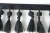 Import Wholesale 7.5cm black pendant pom pom trim, fringe tassel trim, handmade beaded trims from China