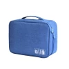 Wholesale Cationic 300D fabric Double Layers Travel Gadget Organizer Electronics Accessories Carry Bag
