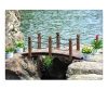 Wholesale Garden Decor Water-Based Stain Solid Wood Outdoor wooden bridge