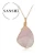 Import Wholesale High Quality Wire Wrap Crystal Pendant Amethyst Rose Quartz Crystal Gemstone Natural Stone Jewelry from China
