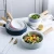 Import Wholesale Home Porcelain Tableware Set Solid Color Fruit Salad Bowl Ceramic With Handle from USA