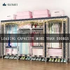 Wholesale Hot selling steel tube Fabric Movable Bedroom  Wardrobe Designs Portable Storage Cabinet Cloth Closet