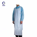 Wholesale kitchen Cleaning Plastic Apron Reusable Waterproof Sleeveless Apron