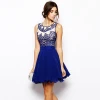 Wholesale Mexican new fashion ladies embroidered homecoming dresses