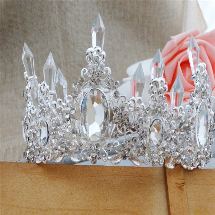Wholesale New Fashion Crystal Beads Rhinestone Crown Bridal Crown Tiaras for Women Bride Wedding Crown Hair Accessories CR020