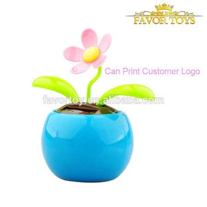 Wholesale promotion gift flip flap solar dancing flower toy