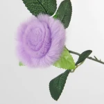 Wholesale real rabbit hair simulation rose home decor supplies water bottle beautiful rose flower