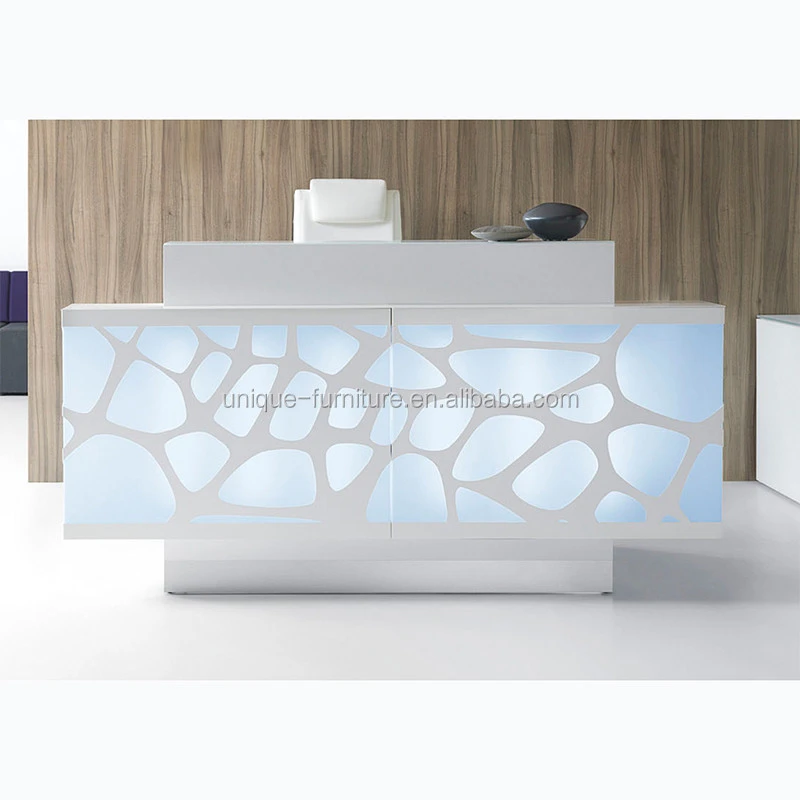 Wholesale reception desk counter with jowelry display counter small nail salon office reception desk beauty salon cashier table