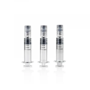 Wholesale safe medical grade 1ml prefilled glass syringe luer lock cbd oil
