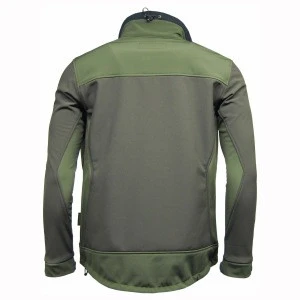 Wholesale water repellent softshell hunting fishing clothing for men&#39;s outdoor wear hunting jacket in army green