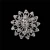 Import Wholesale women bling rhinestone alloy flower brooch for wedding garment decoration from China