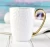 Import Wholesales fine bone china embossed custom ceramic coffee mug with gold handle from China