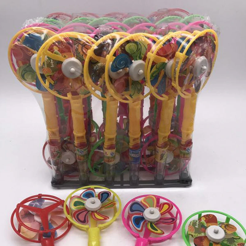 windmill candy toy with whistle and with candy inside