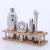 Import Wine Set  Bar Tools Stainless Steel  Cocktail Shaker Set with Stylish Bamboo Stand from China