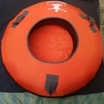 Winter sport Hard Bottom rubber tire towable Grass Sand Sled ecos Inflatable ski Cold resistant Adult Snow Tube With Nylon Cover