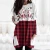 Import Women Casual Christmas Snowman Plus Size Tunic Tops Long Sleeve Plaid Blouse Loose Swing Basic T Shirt for Leggings from China