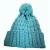 Import Women Custom patch winter puff ribbed beanies hat,Twist Top knit cap from China