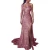 Import Women&#x27;s Sexy One-shoulder Sleeveless Bronzing Wedding Dress Slit Maxi Sequins Evening Dresses from China