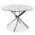 Import wood and glass dining table dining round dinning table set glass modern from China