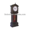 wooden color pendulum floor clock