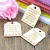 Import Wooden gift Laser cut Islam ramadan wooden gift key ring with chain from China