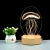 Import Wooden Led Light Bases with Acrylic 3d illusion DIY Night Light from China