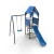Import Wooden plastic kids swing toy slide  and swing set outdoor courtyard from China
