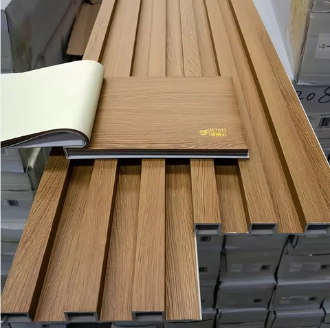 Buy Wpc Wood Interior Decoration Fluted Wall Panels Decorative Wood ...