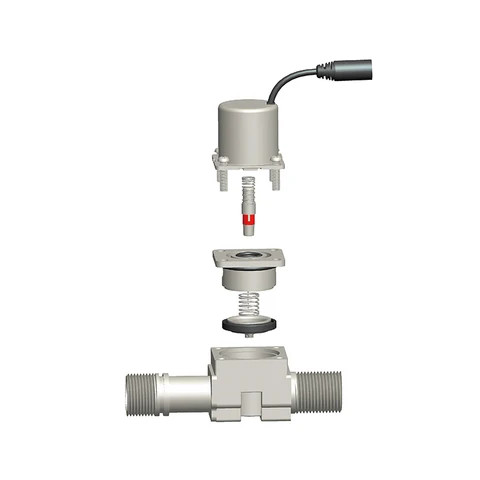 XF Energy-Saving Type T Shape 2-Way G1/2" Pulsing Latching Water Faucet Solenoid Valve for Sensor Urinal Flush System