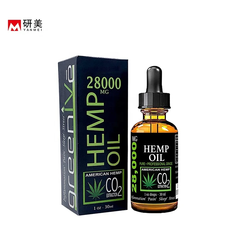 YANMEI OEM Private Label 500mg-28000mg  Hemp CBD Oil Organic Hemp Seed Oil with private label