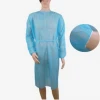 Yellow sms isolation gown disposable non woven surgical gown 2 green gown
