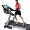 YPOO 52CM Large running belt electronic home treadmill with 7"LCD/101TFT/15.6TV TFT screen best price treadmill
