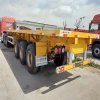 Yuntai 2 / 3 Axle 50 Tons Container Flatbed Semi Trailer / 40 feet trailer for sale