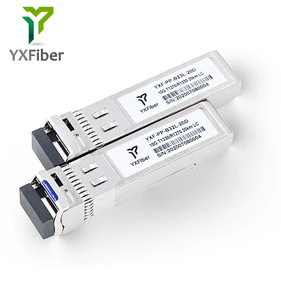 YXFiber Telecommunication Product T1270/R1330nm SM Single Fiber Optic Transceiver 10G 20km SFP Module