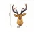Import Z817  Custom 3D Big Size Gold Deer Head Wall Decor Resin Craftwork Elk Stag Head Wall Mount Antler Hanging Sculpture from China