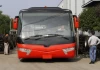 ZEV Z14  14 Meters Electric Luxury Airport Shuttle Bus Ferry Bus -Red Caterpillar
