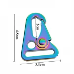 Zinc Alloy Metal Snap Hook Rope Strap Connection Spring Clip Bag Adjustment Buckle