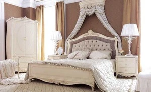 ZY01 wood carving bedroom furniture