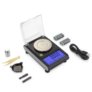 0.001g Precision Portable Electronic Jewelry Scale 20g/0.001Diamond Gold Germ Medicinal Pocket Digital Scale Weighing Balance